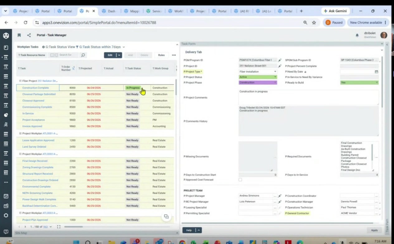 Dynamic Work Filtering